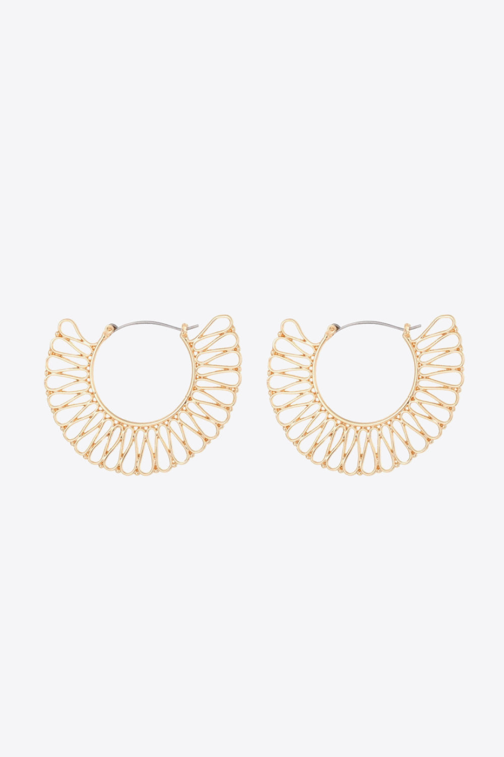 White Smoke 18K Gold-Plated Cutout Earrings Sentient Beauty Fashions earrings