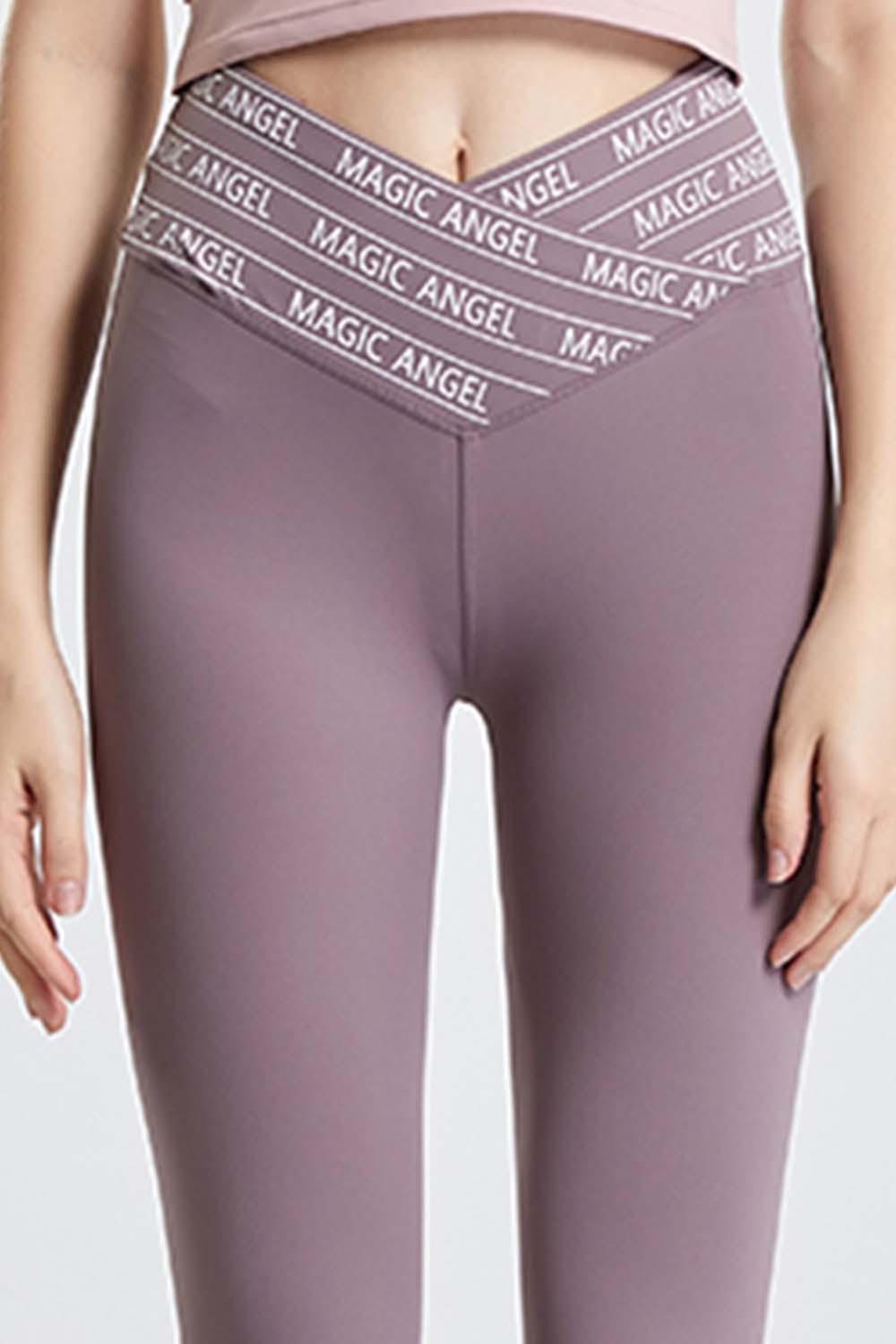 Light Slate Gray Wide Waistband Sports Pants Sentient Beauty Fashions Apparel & Accessories