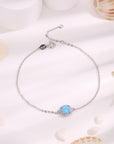 Misty Rose Opal Platinum-Plated Bracelet Sentient Beauty Fashions necklaces