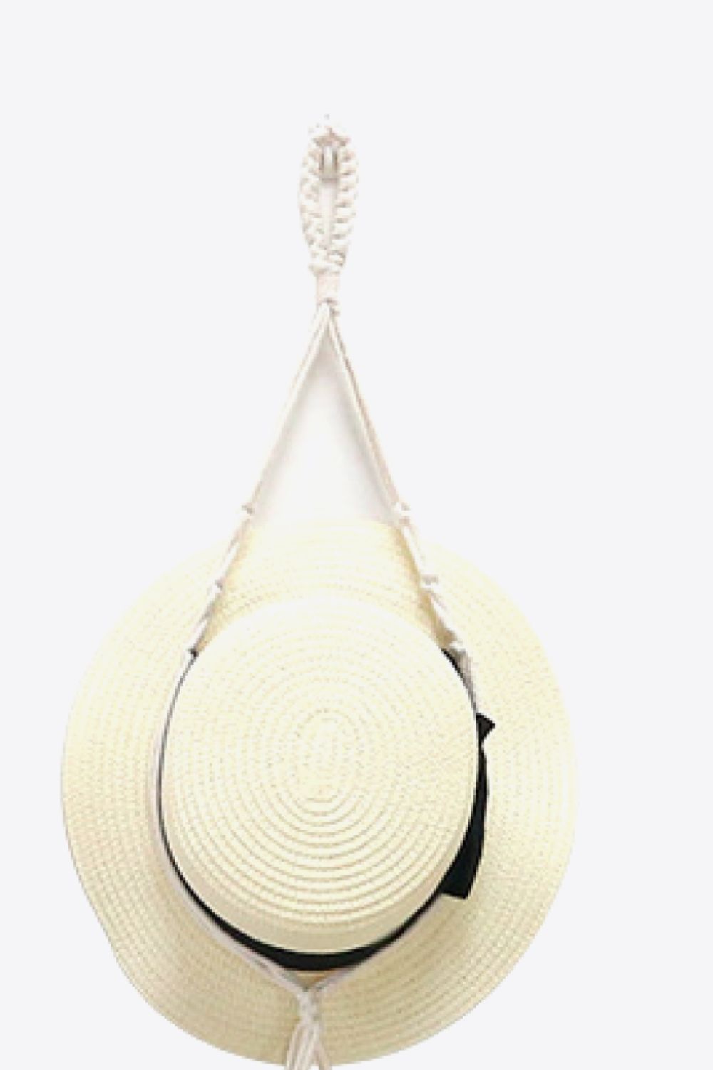 Beige Macrame Hat Hanger Sentient Beauty Fashions Home Decor