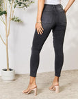 Light Gray BAYEAS Cropped Skinny Jeans Sentient Beauty Fashions Apparel & Accessories