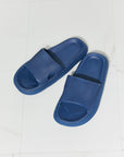Light Gray MMShoes Arms Around Me Open Toe Slide in Navy Sentient Beauty Fashions Shoes