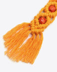 Goldenrod Assorted 4-Pack Handmade Macrame Fringe Keychain Sentient Beauty Fashions Apparel & Accessories
