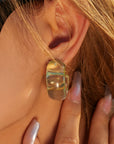 Sienna Resin C-Hoop Earrings Sentient Beauty Fashions jewelry