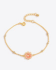 White Smoke Flower Chain Bracelet Sentient Beauty Fashions Jewelry