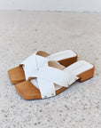 Light Gray Weeboo Step Into Summer Wooden Clog Mule Sentient Beauty Fashions Shoes