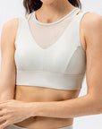 Light Gray Cutout Wide Strap Active Tank