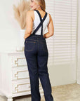 Light Gray Judy Blue Full Size High Waist Classic Denim Overalls Sentient Beauty Fashions Apparel & Accessories
