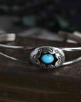Black Turquoise Open Bracelet Sentient Beauty Fashions jewelry