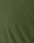 Dark Olive Green Basic Bae Full Size Round Neck Batwing Sleeve Blouse Sentient Beauty Fashions Apparel & Accessories