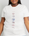 Light Gray Simply Love Full Size Graphic Cotton Tee Sentient Beauty Fashions Apparel & Accessories
