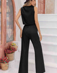 Gray V-Neck Tank Top and Long Pants Set Sentient Beauty Fashions Apparel & Accessories