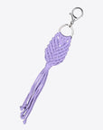 White Smoke Assorted 4-Pack Handmade Fringe Keychain Sentient Beauty Fashions Apparel & Accessories