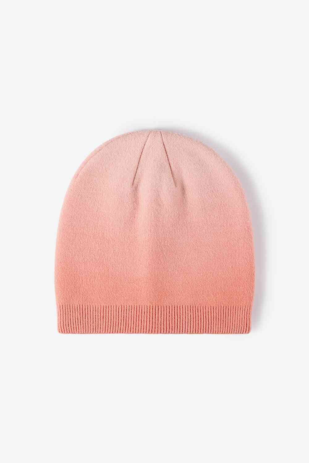 White Smoke Gradient Knit Beanie