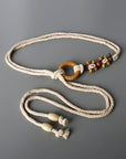 Dim Gray Wood Ring Rope Belt Sentient Beauty Fashions *Accessories