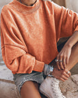 Sienna Round Neck Dropped Shoulder Sweatshirt