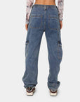 Dim Gray Straight Jeans with Pockets Sentient Beauty Fashions denim