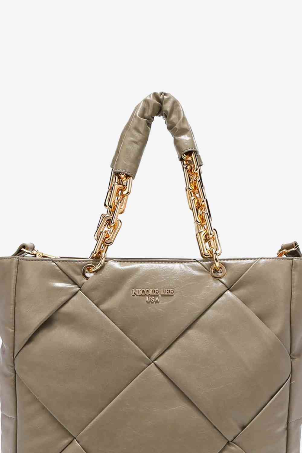 White Smoke Nicole Lee USA Mesmerize Handbag Sentient Beauty Fashions *Accessories