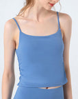Light Gray Ruched Sports Cami Sentient Beauty Fashions Apparel & Accessories