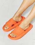 Light Gray MMShoes Arms Around Me Open Toe Slide in Orange Sentient Beauty Fashions Shoes
