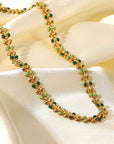 Wheat Leaf Chain Lobster Clasp Necklace Sentient Beauty Fashions jewelry