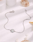 Antique White Opal Platinum-Plated Bracelet Sentient Beauty Fashions necklaces