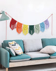 Lavender Rainbow Fringe Macrame Banner Sentient Beauty Fashions Home Decor