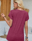Sienna V-Neck Petal Sleeve T-Shirt Sentient Beauty Fashions Apparel & Accessories