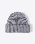 White Smoke Wide Rib Beanie