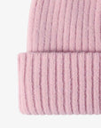 Light Gray HAPPY Contrast Beanie