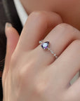 Rosy Brown Amethyst 925 Sterling Silver Ring Sentient Beauty Fashions