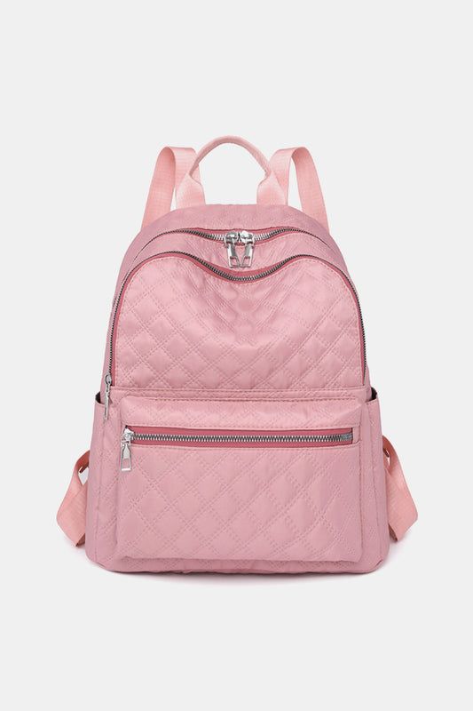 Misty Rose Medium Polyester Backpack