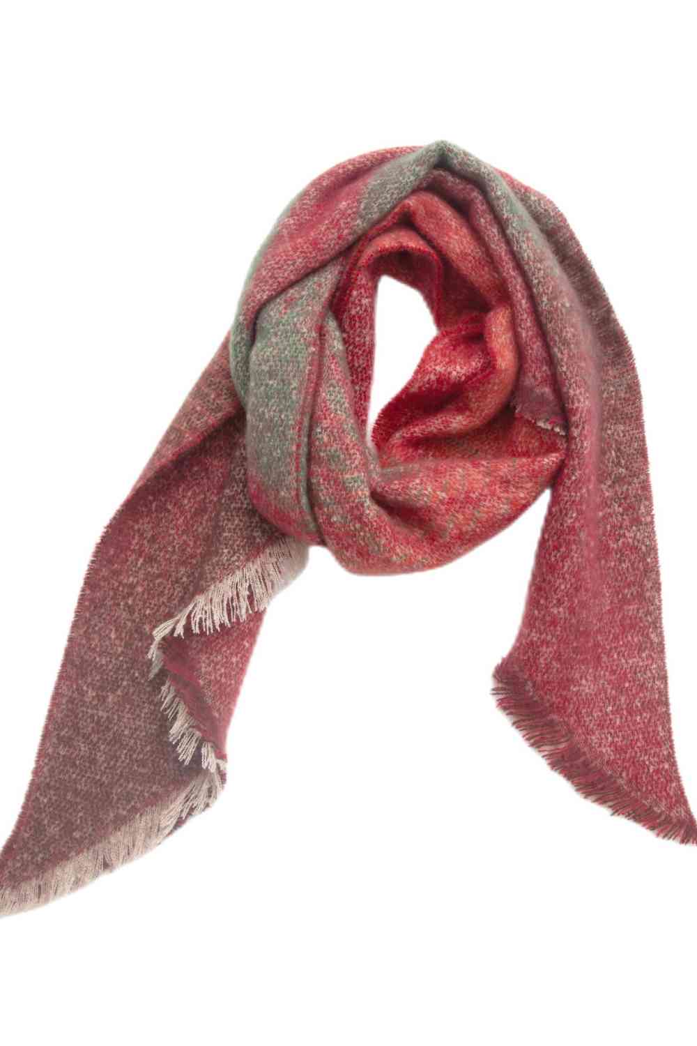 Sienna Raw Hem Polyester Scarf Sentient Beauty Fashions *Accessories