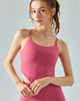 Gray Scoop Neck Sleeveless Sports Tank Top Sentient Beauty Fashions Apparel & Accessories