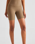 Sienna Wide Waistband Sports Shorts Sentient Beauty Fashions Apparel & Accessories