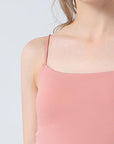 Pink Ruched Sports Cami Sentient Beauty Fashions Apparel & Accessories