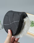 Dark Gray TPR Sole Slippers Sentient Beauty Fashions slippers