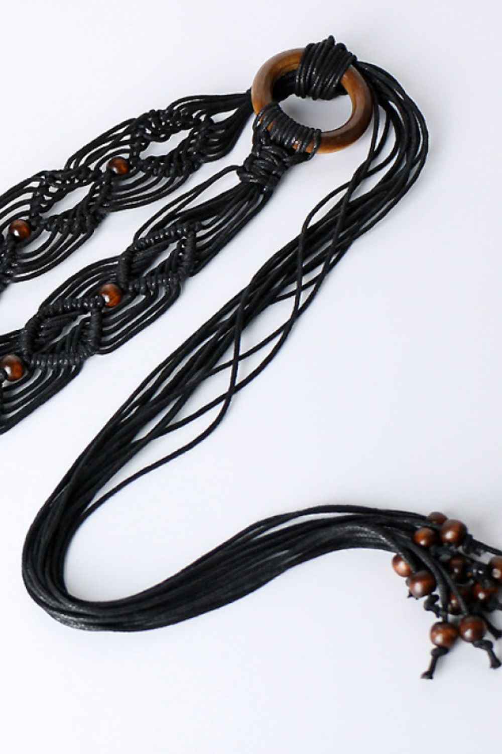 Black Retro Braid Belt Sentient Beauty Fashions *Accessories
