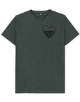 Dark Slate Gray Do Hearts Sentient Beauty Fashions Printed T-shirt
