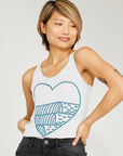 Light Gray Do Feel Sentient Beauty Fashions Printed Vest Top