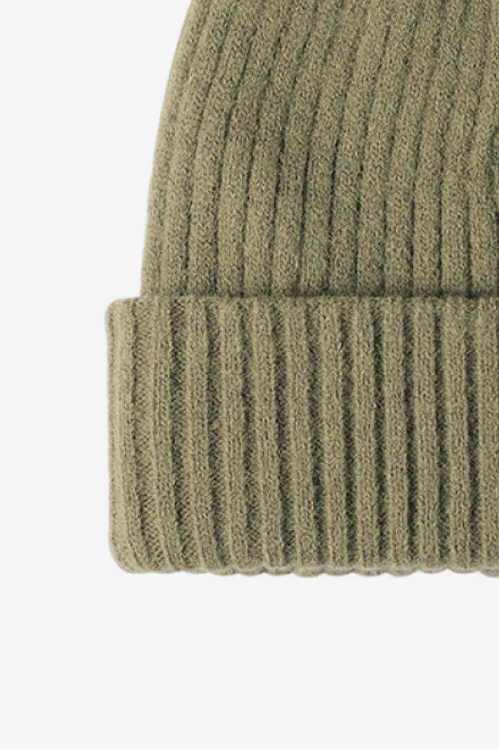 Dim Gray HAPPY Contrast Beanie