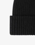 Black HAPPY Contrast Beanie