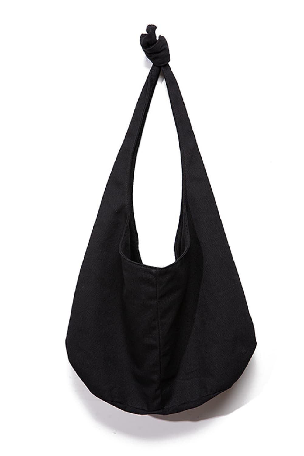 Black Large Canvas Crossbody Bag