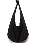 Black Large Canvas Crossbody Bag