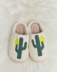 Light Gray Melody Cactus Plush Slide Slippers