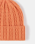 Salmon Mixed Knit Cuff Beanie