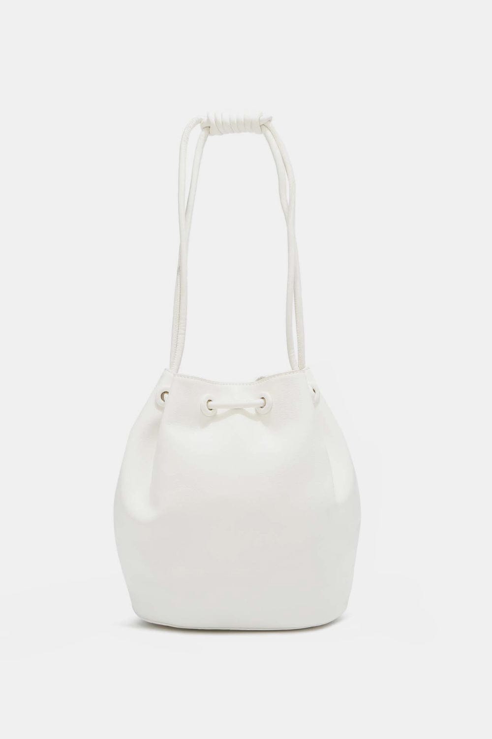 White Smoke Nicole Lee USA Amy Studded Bucket Bag