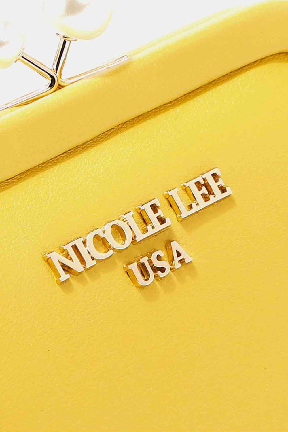 Sandy Brown Nicole Lee USA Elise Pearl Coin Purse