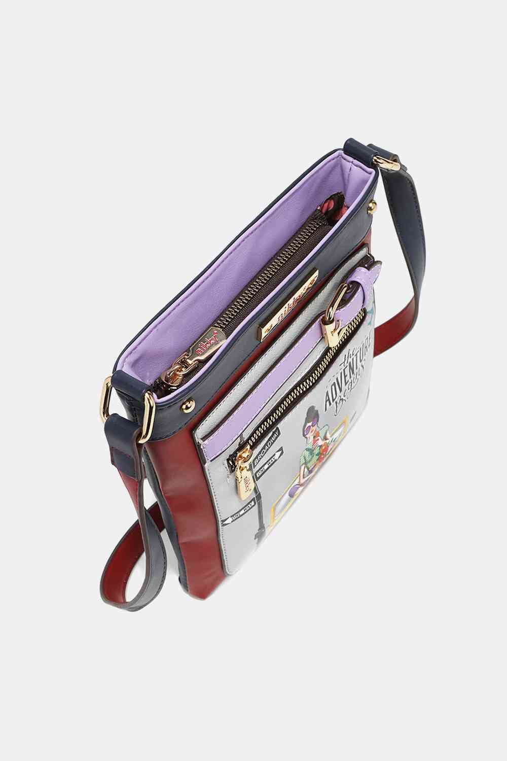 Lavender Nicole Lee USA Nikky Crossbody Bag