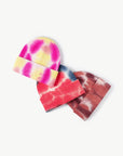 White Smoke Tie-Dye Cuffed Knit Beanie